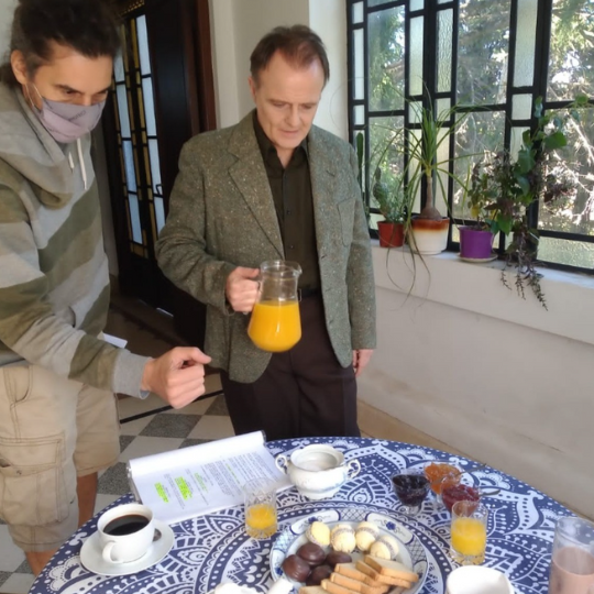 Cristian Valussi y Luis Machín